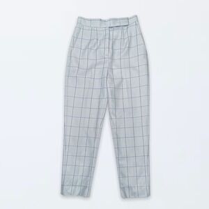 CAMILLA AND MARC 2 Blue Checks Trouser Pants Office Wear Dress Pants High Rise